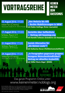 Keinen Meter dem Rassismus! Vortragsreihe