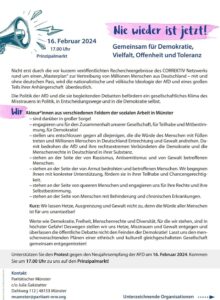 Aufruf: Nie wieder ist jetzt Münster